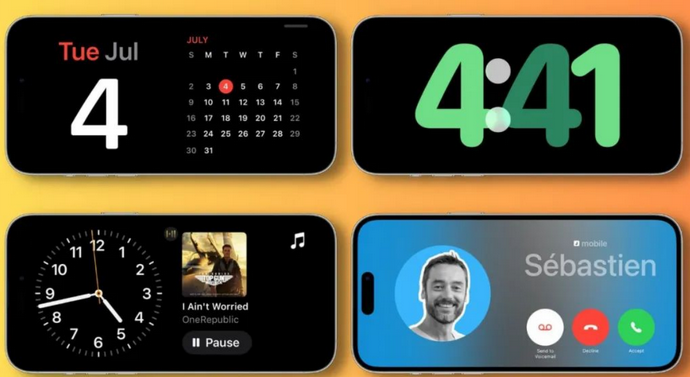 瑶海苹果手机维修分享iOS17横屏充电待机显示有什么好处 