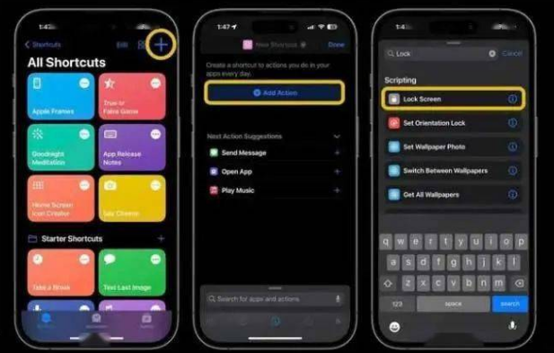 瑶海苹果14锁屏维修店分享iPhone14升级iOS16.4后如何创建锁屏快捷方式 
