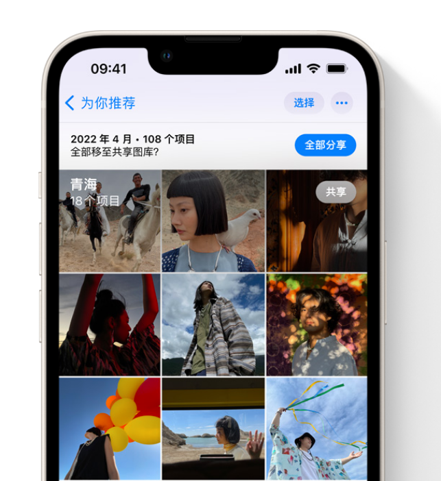 瑶海苹果维修网点分享在 iPhone 上使用共享图库 