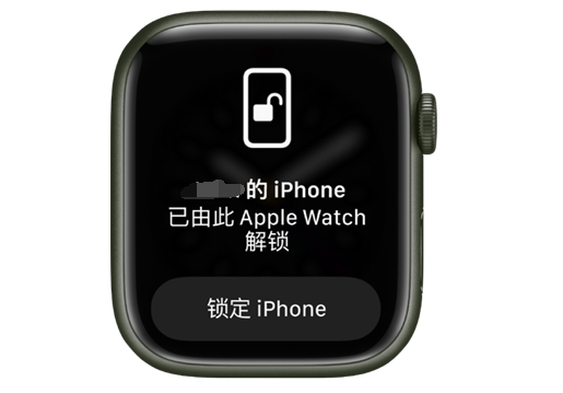 瑶海苹果手机维修分享用 AppleWatch 解锁配备面容 ID 的 iPhone方法 