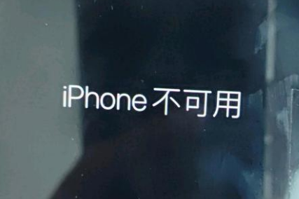 瑶海苹果服务网点分享锁屏界面显示“iPhone 不可用”如何解决 